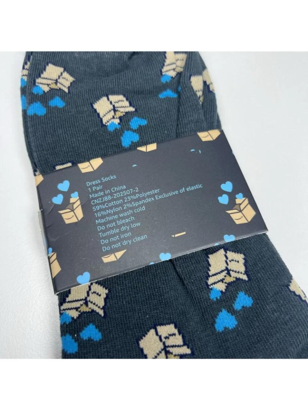 Amazon Employee Driver Appreciation Socks Boxes And Hearts Brand New